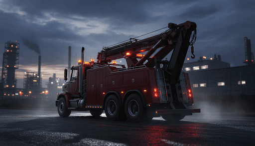 Tow truck hero from Stitch TowMaster Pro design